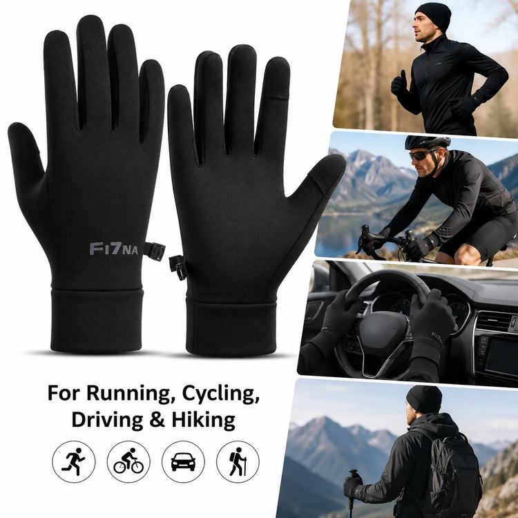 Guantes táctiles de invierno con forro polar, unisex