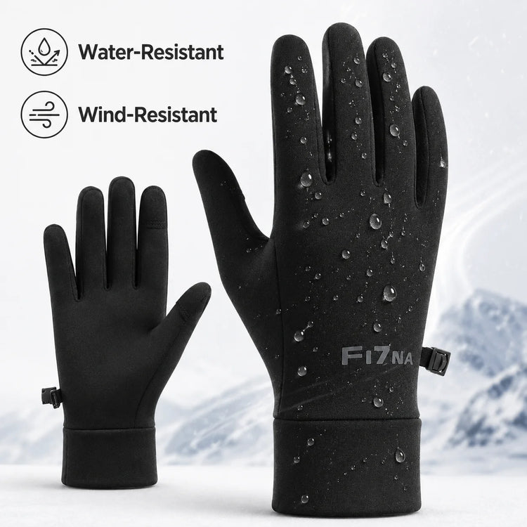 Guantes táctiles de invierno con forro polar, unisex