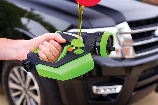 Pistola 4 en 1 con depósito de espuma Accesorio para mangueras